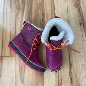 KEEN Elsa Boot Waterproof Winter Snow Boots Warm Pink Girls Size 3